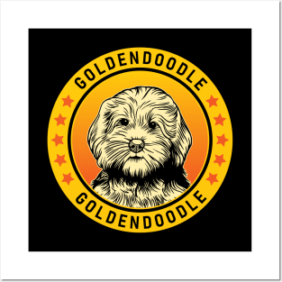 Goldendoodle Dog Portrait Posters and Art